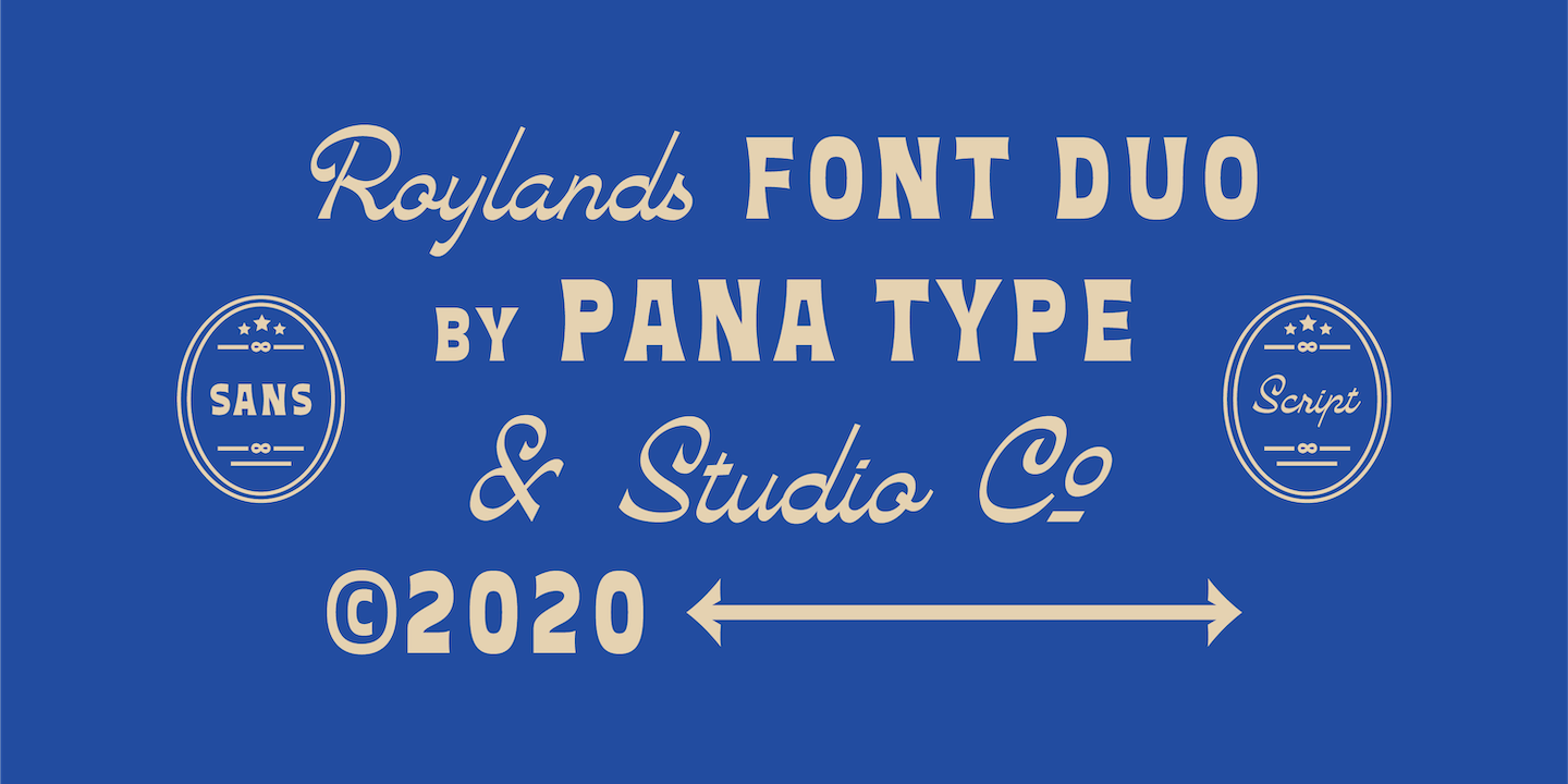 Ejemplo de fuente Roylands Font Duo Sans